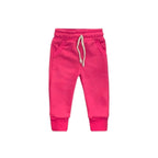 Candy Pink Crewneck Terry Jogger Pant Sweatsuit Set