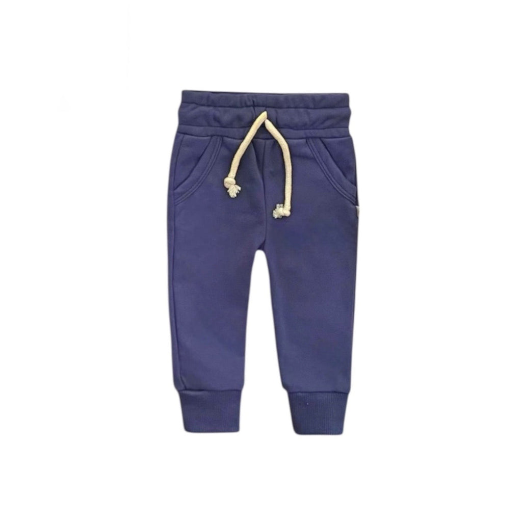 Indigo Crewneck Terry Sweatshirt Sweatpant 2pc Sweatsuit Set