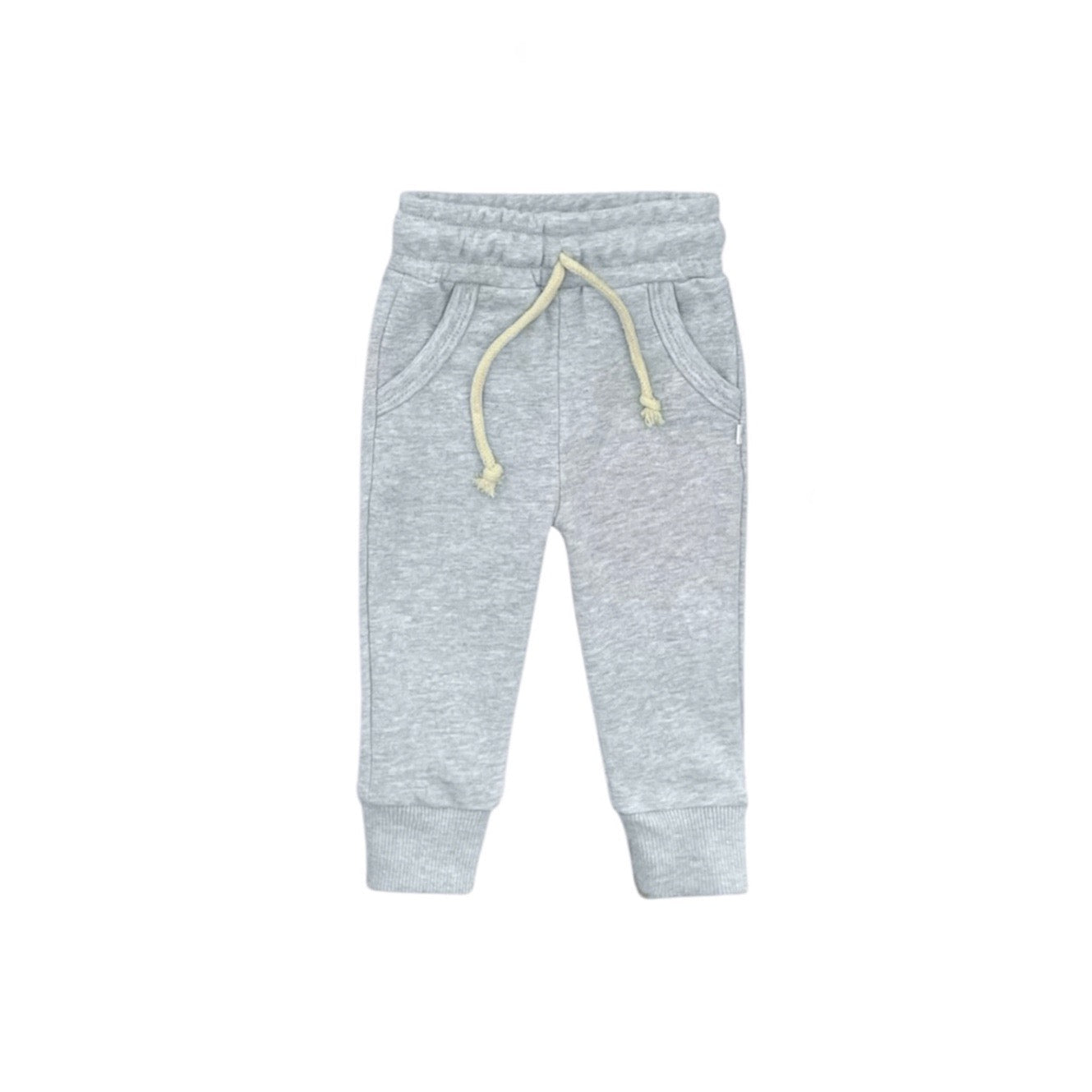 Heather Gray Crewneck Terry Jogger Pant Sweatsuit Set