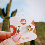Arizona Desert 3D Huggie Hoop Earrings by Oh Clementine