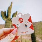 Arizona Desert 3D Huggie Hoop Earrings by Oh Clementine
