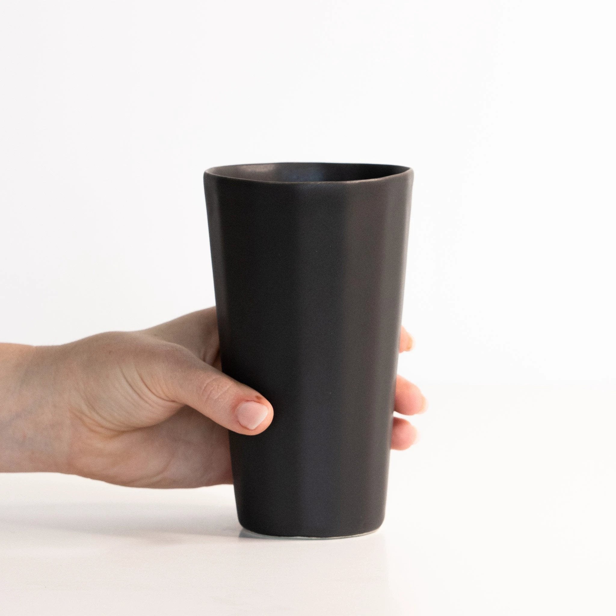 Handmade Porcelain Pint Cup by Ember Collective