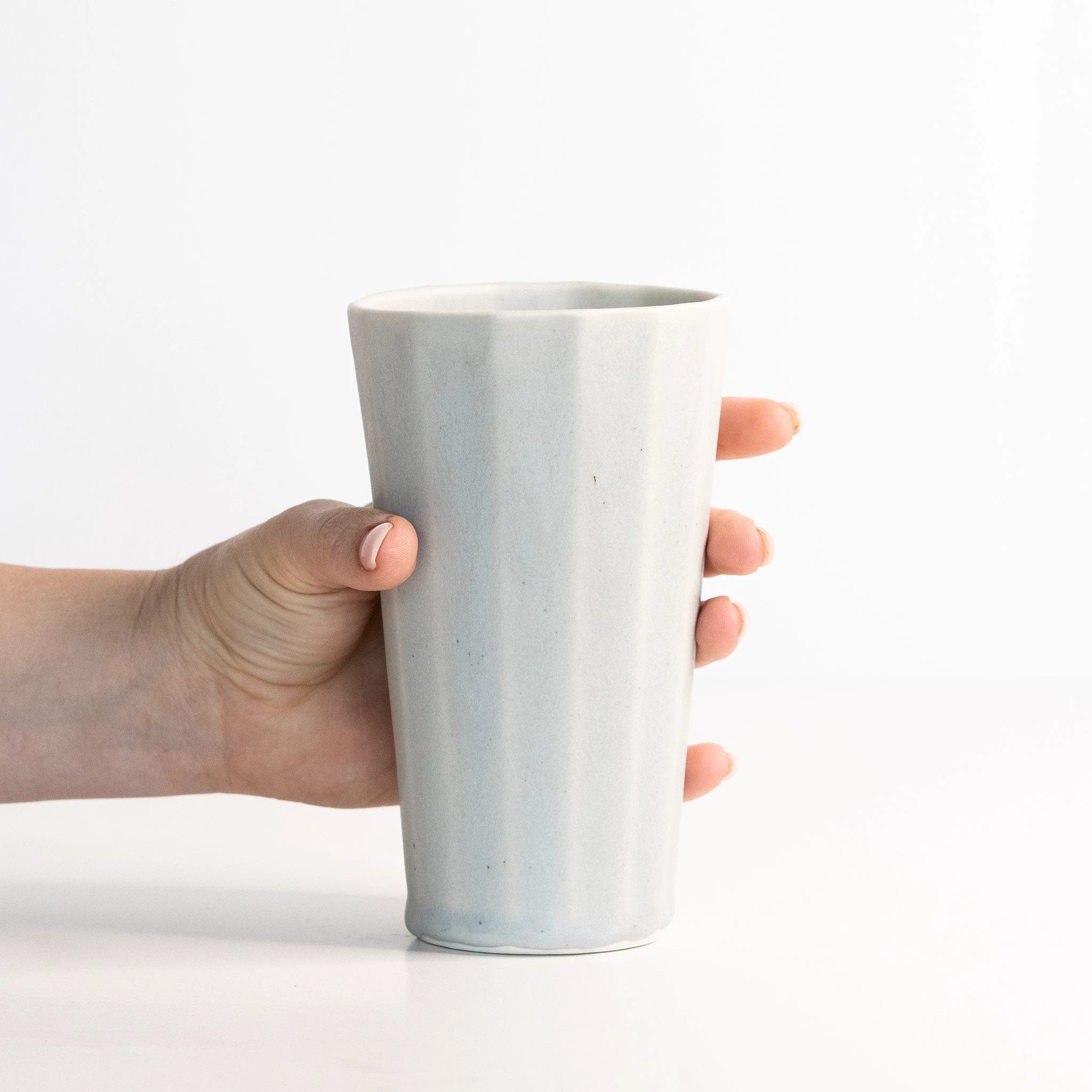 Handmade Porcelain Pint Cup by Ember Collective