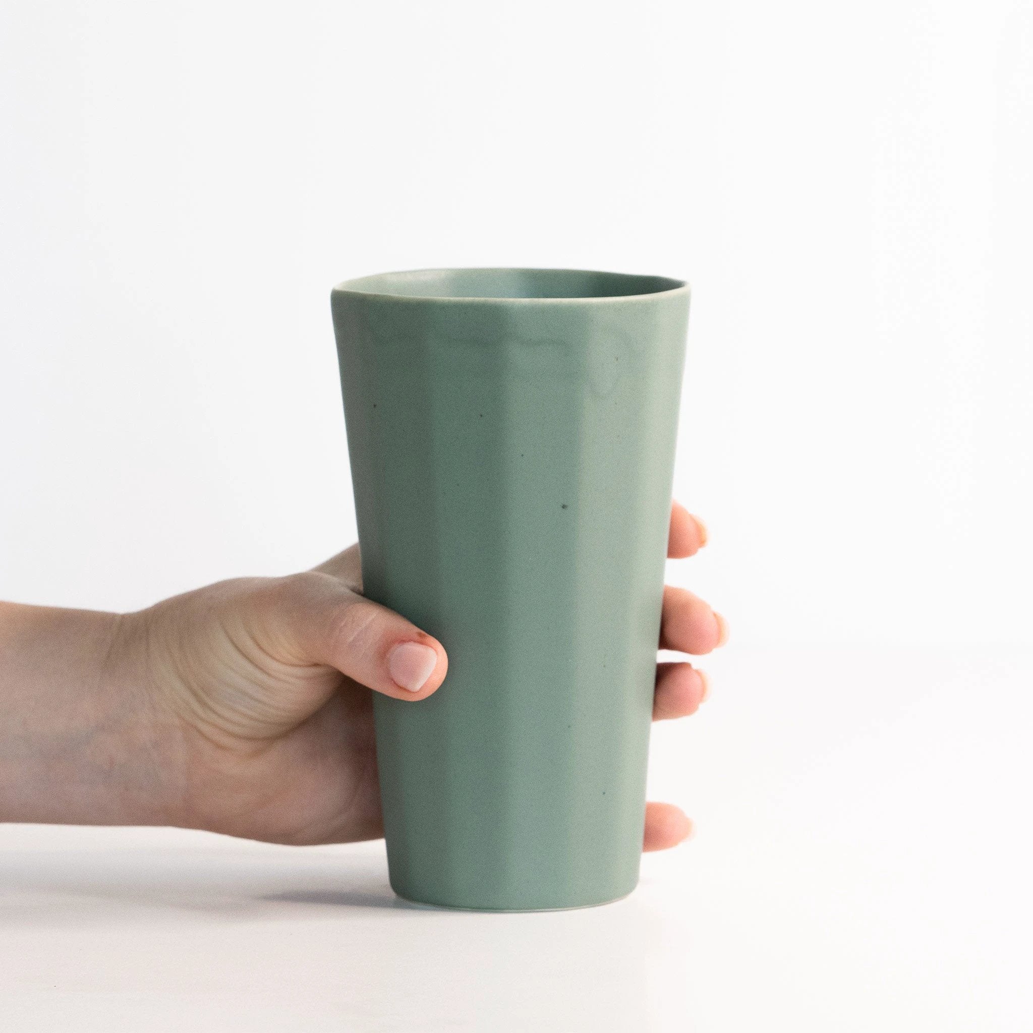 Handmade Porcelain Pint Cup by Ember Collective
