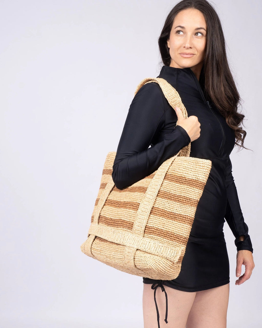 The Original Straw Traveler Bag by Line In The Sand Swim