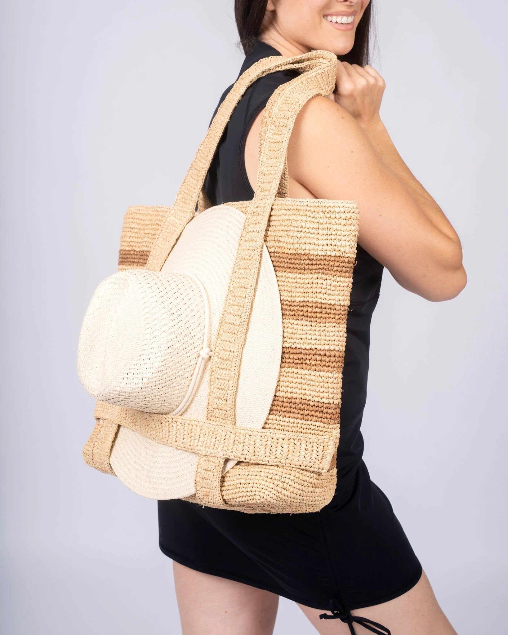 The Original Straw Traveler Bag by Line In The Sand Swim