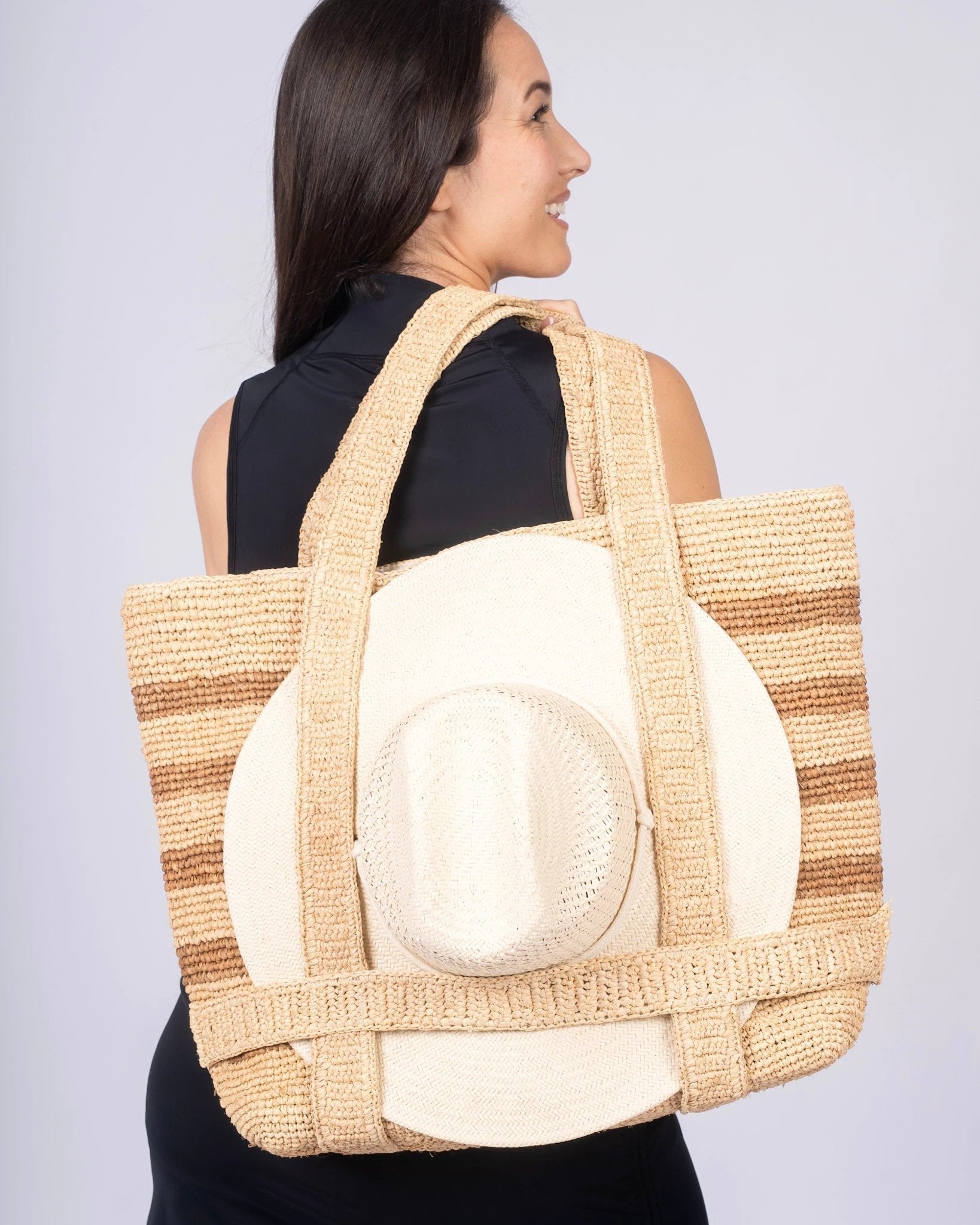The Original Straw Traveler Bag by Line In The Sand Swim