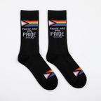 These Are My Pride Socks | LGBTQ+ Rainbow and Black | Gift for Her Him They