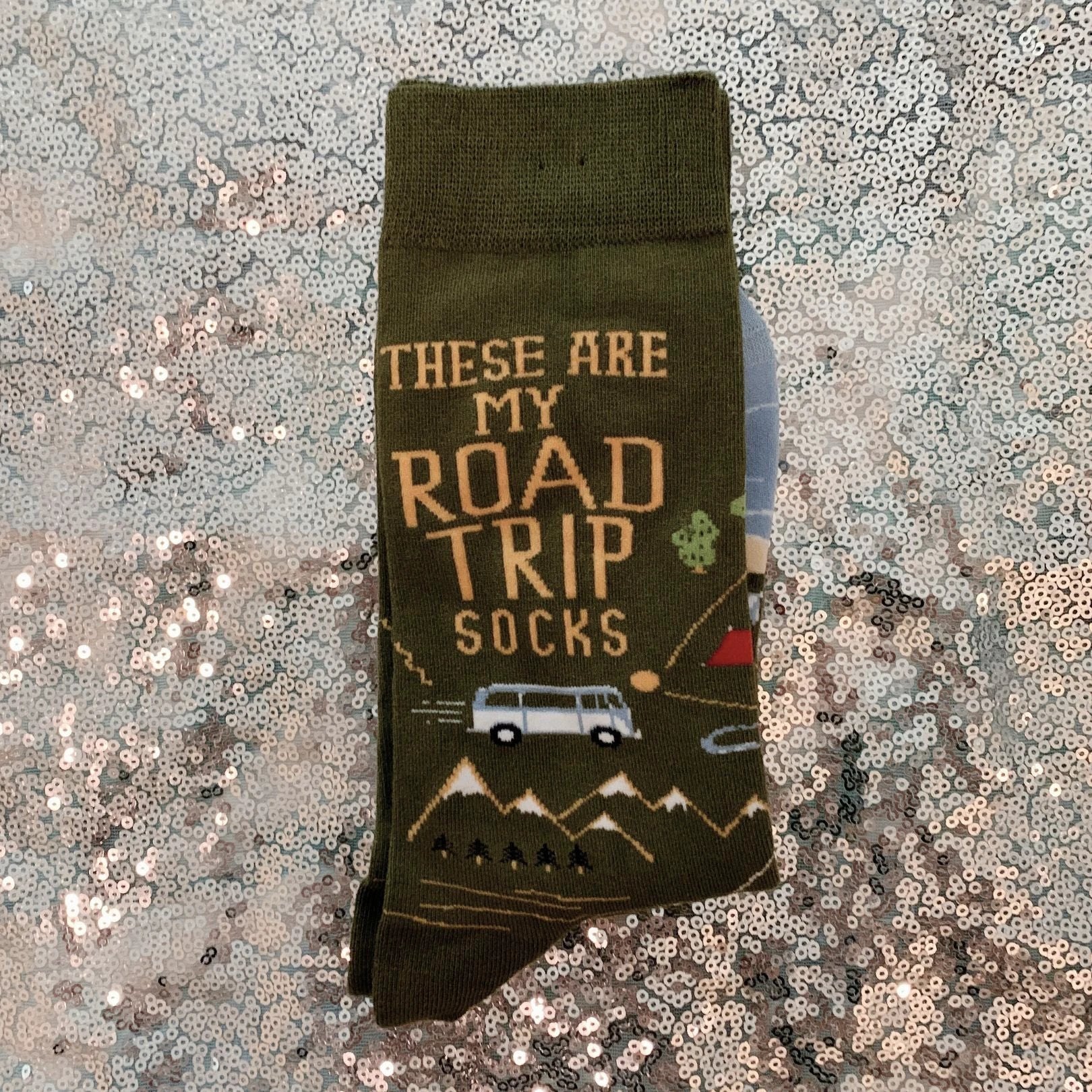 These Are My Road Trip Socks | Fun Travel-Inspired Crew Socks by The Bullish Store