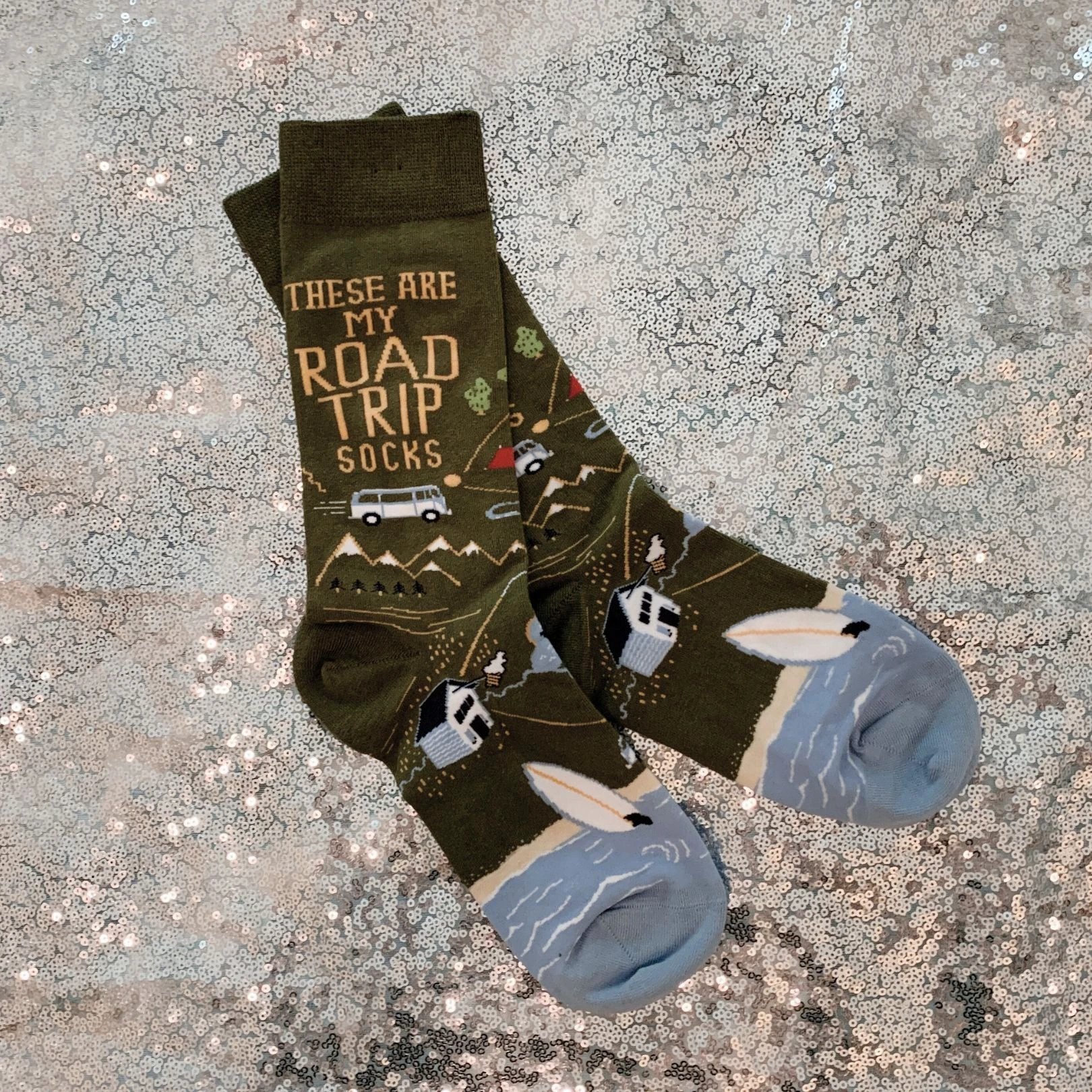 These Are My Road Trip Socks | Fun Travel-Inspired Crew Socks by The Bullish Store