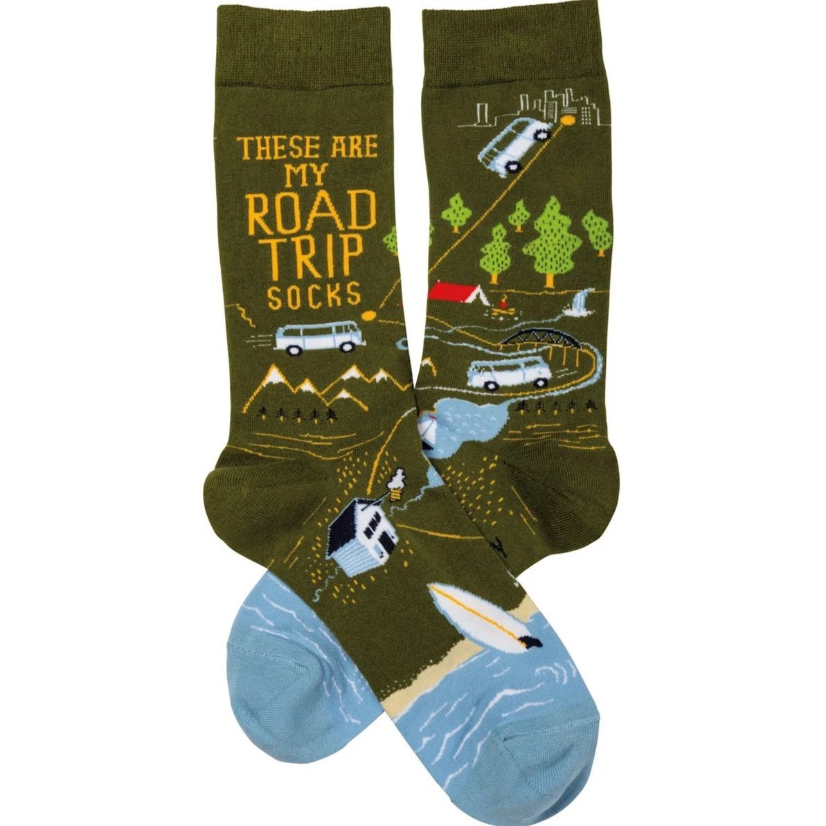 These Are My Road Trip Socks | Fun Travel-Inspired Crew Socks by The Bullish Store
