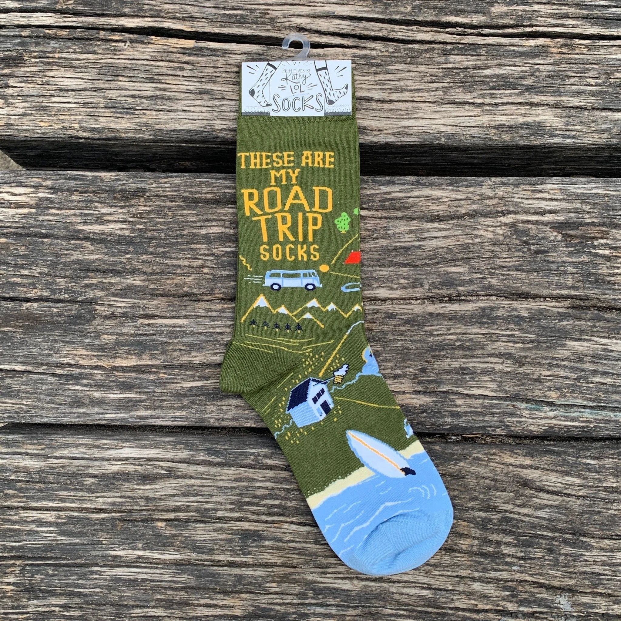 These Are My Road Trip Socks | Fun Travel-Inspired Crew Socks by The Bullish Store