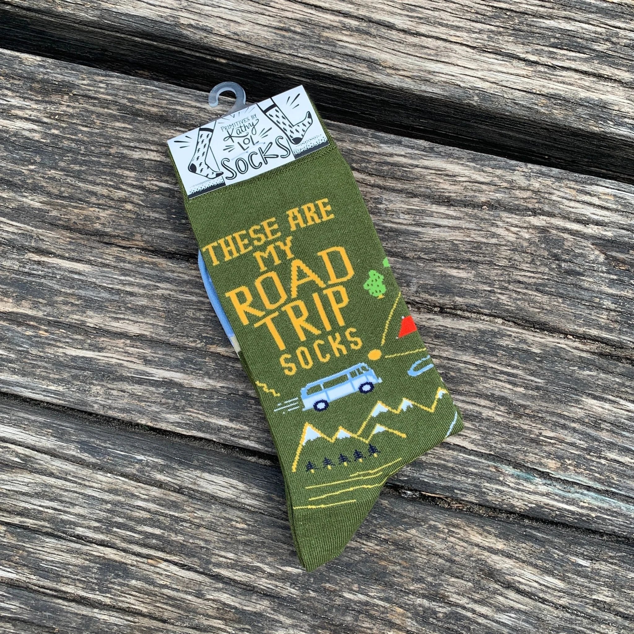These Are My Road Trip Socks | Fun Travel-Inspired Crew Socks by The Bullish Store