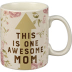 This Is One Awesome Mom Large Stoneware Coffee Mug | Holds 20 oz. by The Bullish Store