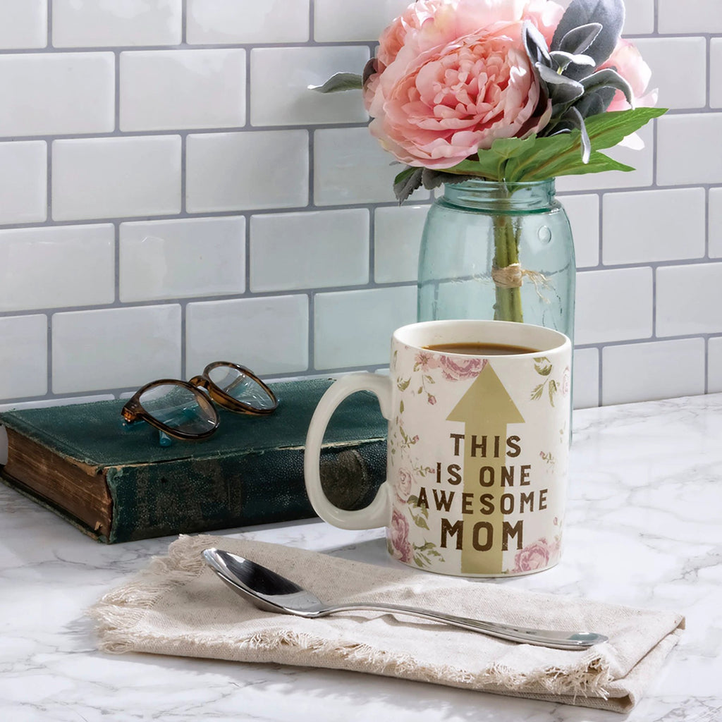 This Is One Awesome Mom Large Stoneware Coffee Mug | Holds 20 oz. by The Bullish Store
