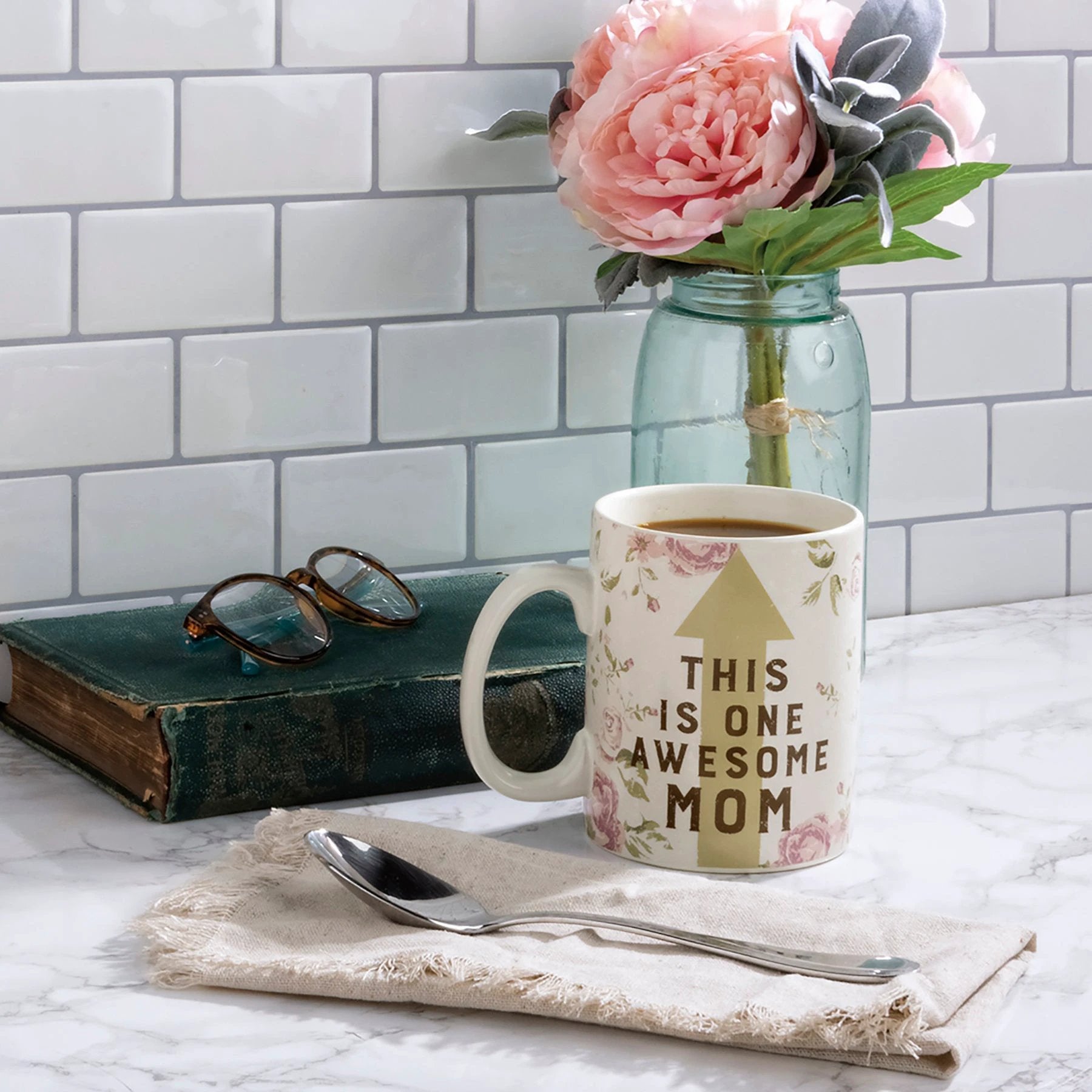 This Is One Awesome Mom Large Stoneware Coffee Mug | Holds 20 oz. by The Bullish Store