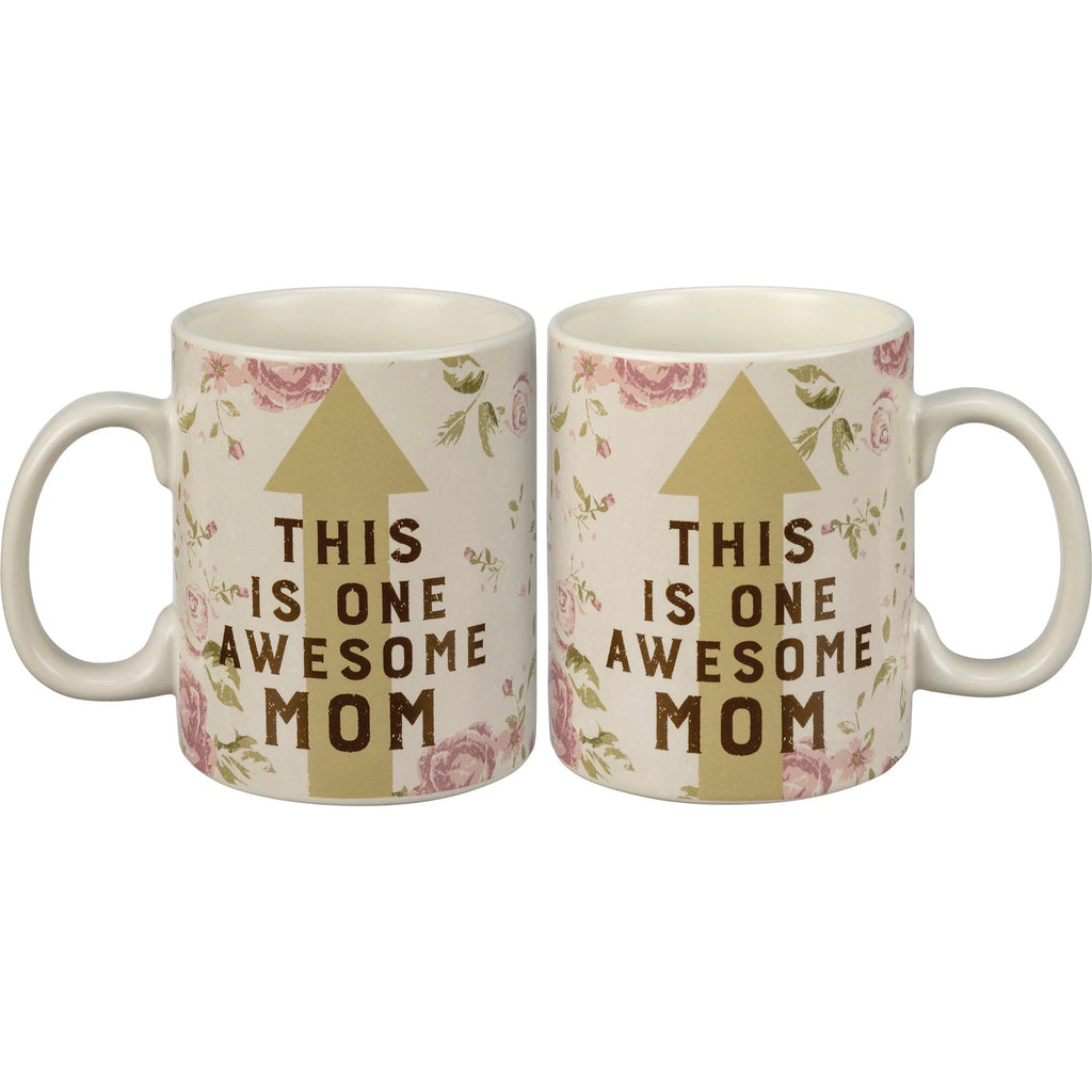 This Is One Awesome Mom Large Stoneware Coffee Mug | Holds 20 oz. by The Bullish Store