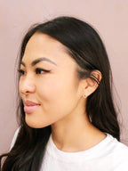 Sparkle Teardrop Studs by Fair Anita