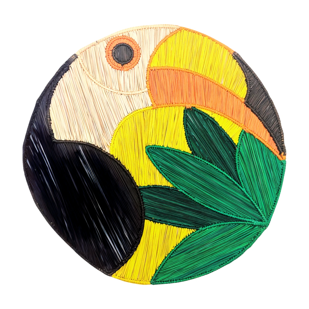 Toucan Handwoven Iraca Placemat by MacondoForever