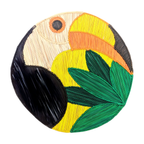 Toucan Handwoven Iraca Placemat by MacondoForever