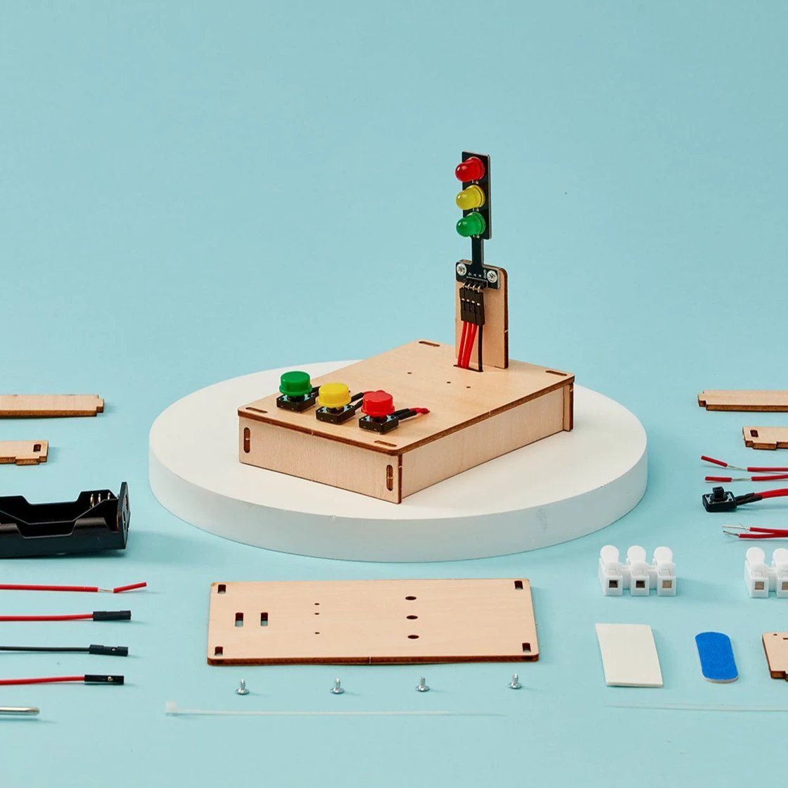 Traffic Lights DIY Kit, Educational STEM Toy by Kitsville