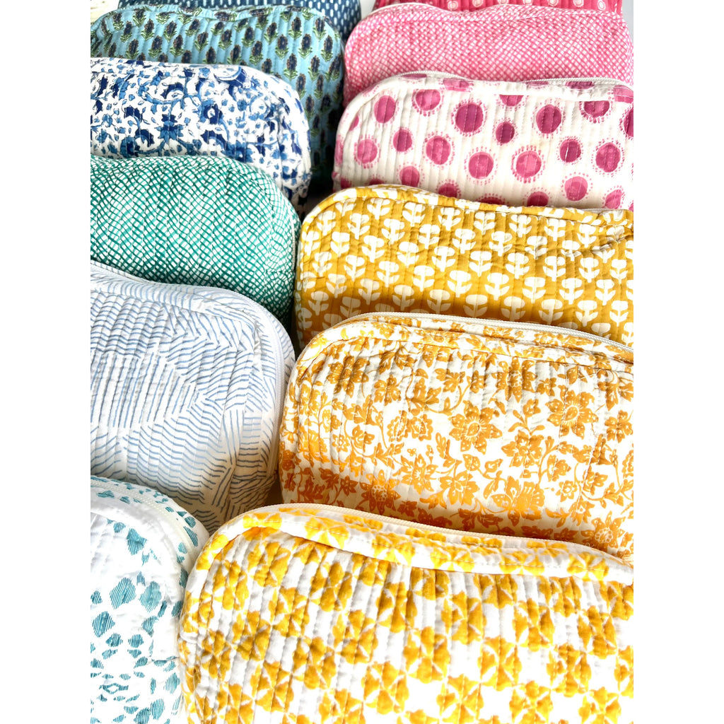 Travel Pouch Made from Upcycled Fabric