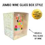 I Put A Spell On You Jumbo Stemless Wine Glass in Hot Pink | Halloween/Holiday Gifts Drinkware