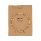 Trust Your Journey Quote Cuff by Fair Anita