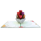 Tulips pop-up card by Paper Love