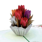 Tulips pop-up card by Paper Love