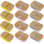 Ultimate Meal Prep 12 Pack of Bamboo Lunch Boxes by The Bullish Store