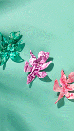 Flora Statement Earrings - Pink Spritz