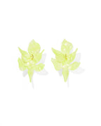 Flora Statement Earrings - Honeydew