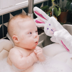 Bunny Puppet Washcloth by Upavim Crafts