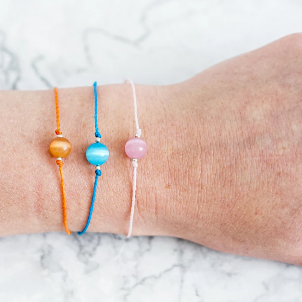 Single Stone Slider Bracelet by Upavim Crafts