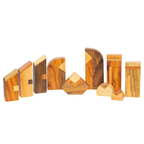 Modern Wood Nativity Scene - 10 piece by Upavim Crafts