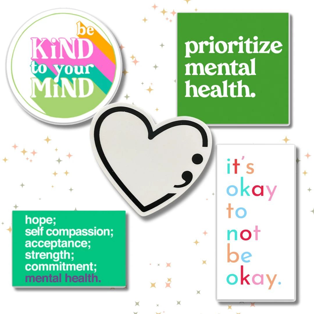 Mental Health Sticker Pack by Kind Cotton