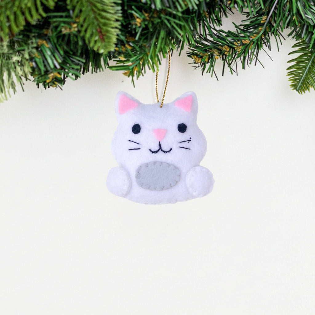 Mini Kitty Felt Ornament