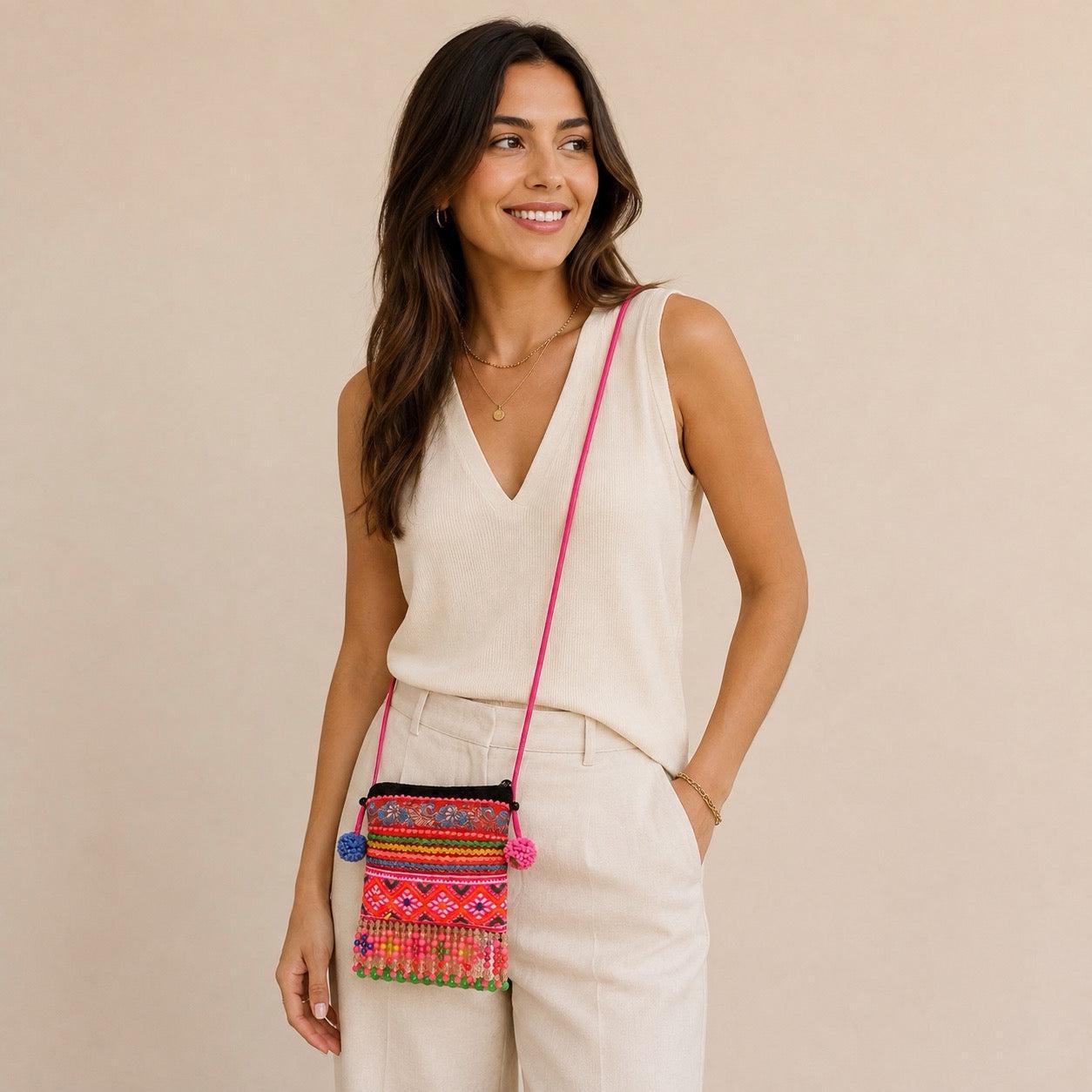 Up-cycled Vintage Crossbody Bag - Thailand