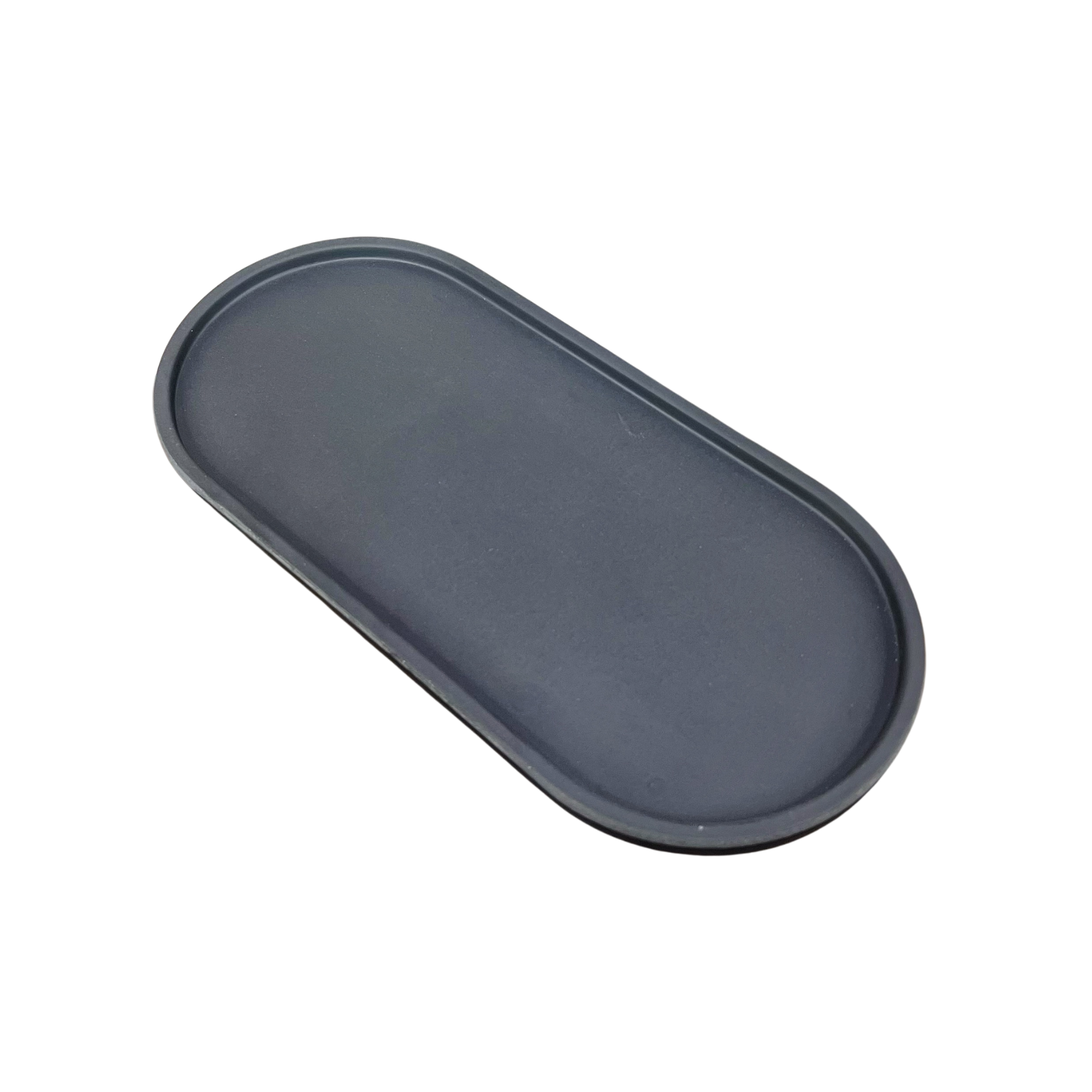 Upcycled Oval Tray: Bamboo Fibre Black by Source by Studio Skara