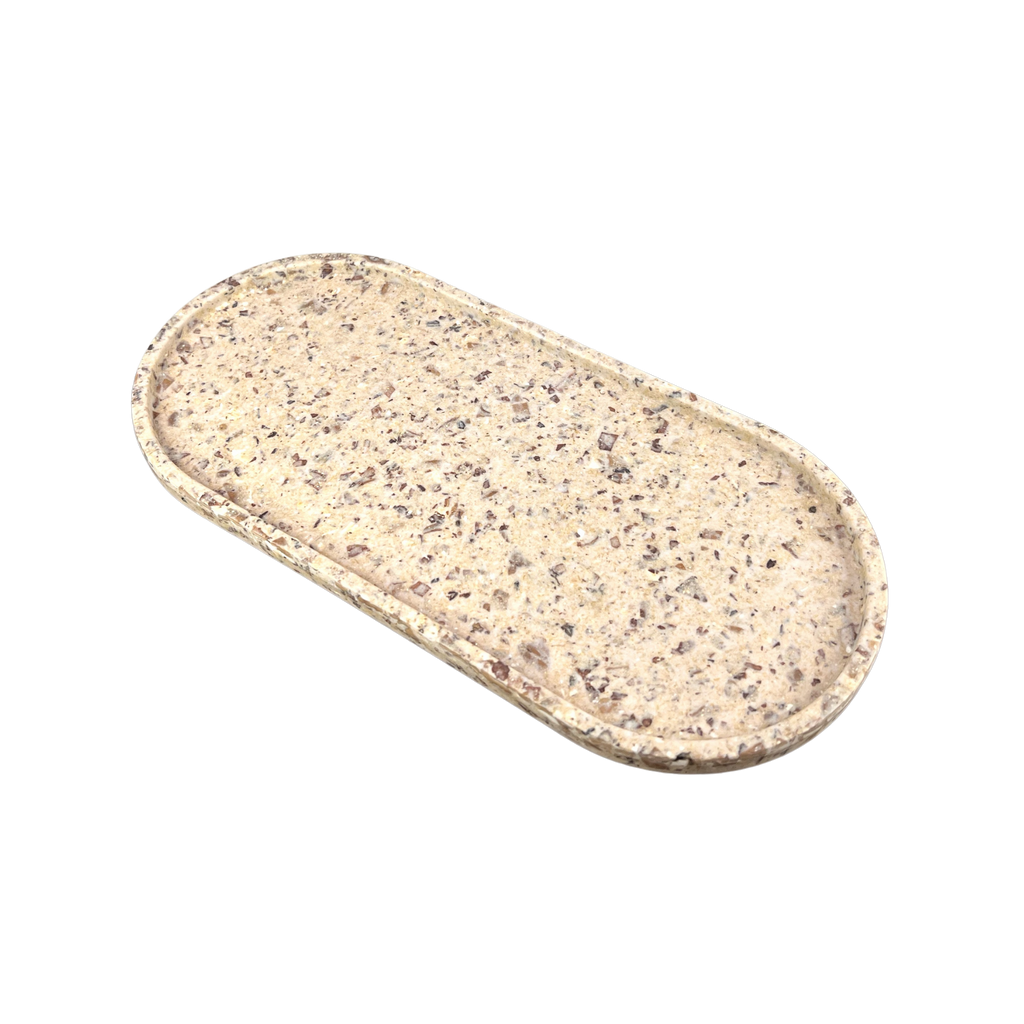 Upcycled Oval Tray: Coffee Bean Husk by Source by Studio Skara