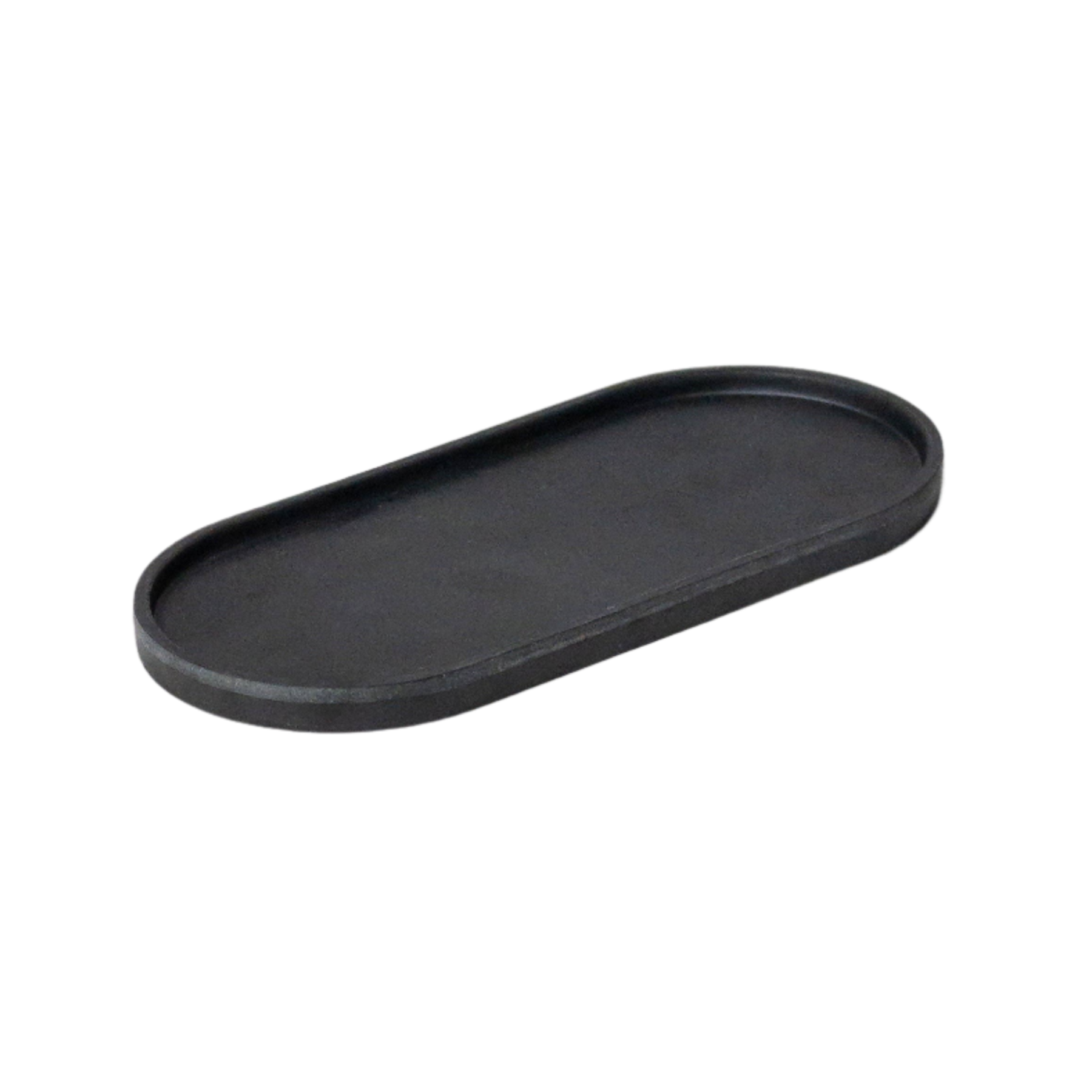 Upcycled Oval Tray: Bamboo Fibre Black by Source by Studio Skara
