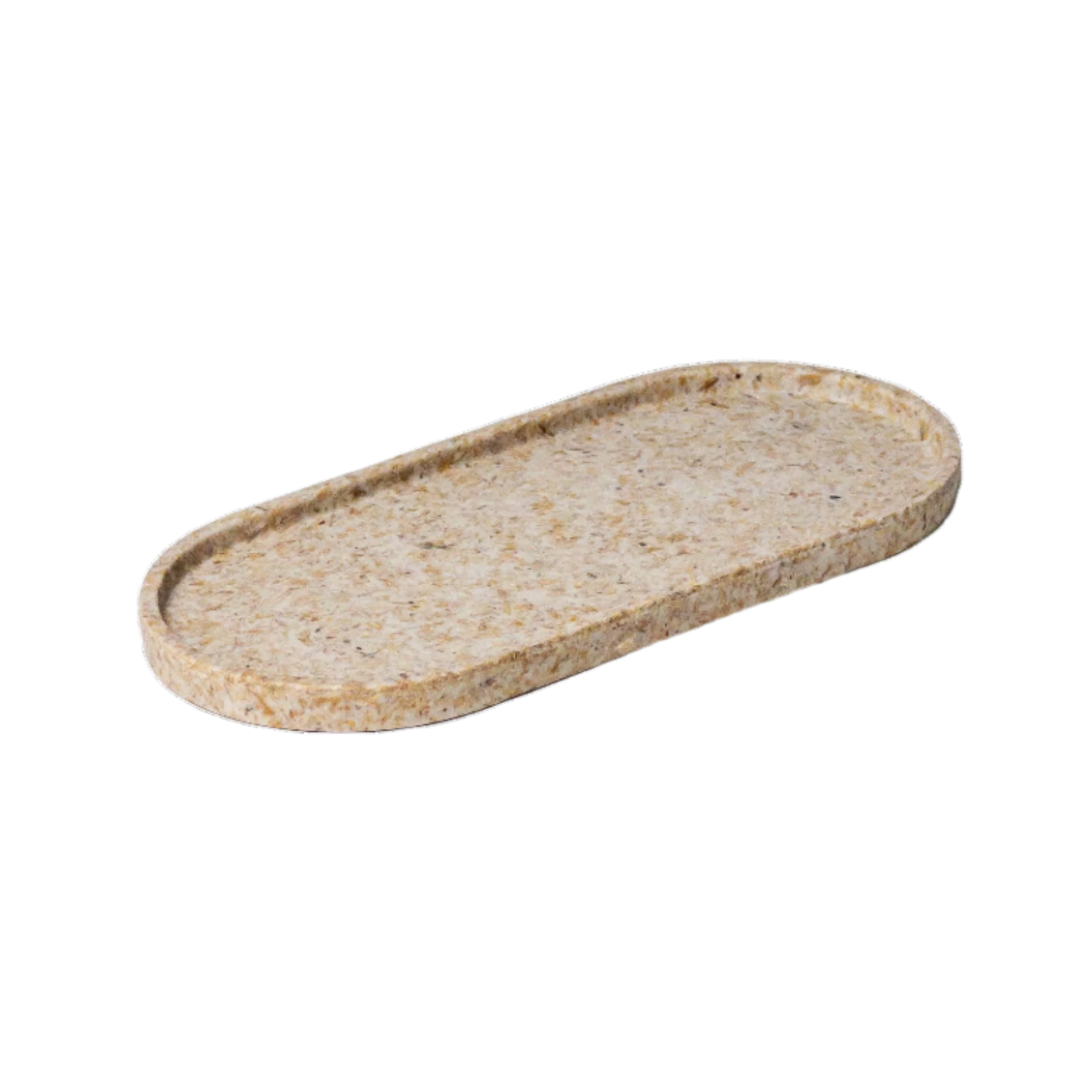 Upcycled Oval Tray: Rice Husk by Source by Studio Skara