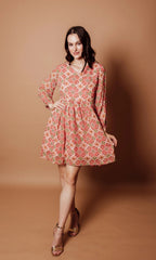 Rahi V-Neck Mini Dress by Raas