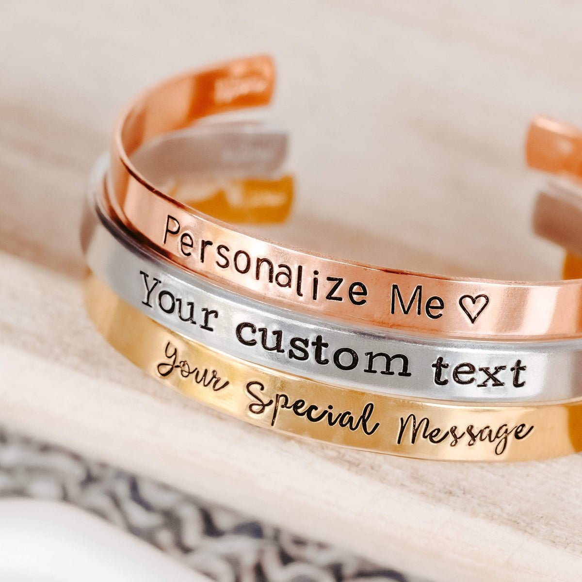 VEGAN Stacking Cuff Bracelet
