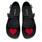 Chocolaticas® Velvet Heart Women's Mary Jane Flat by Hot Chocolate Design