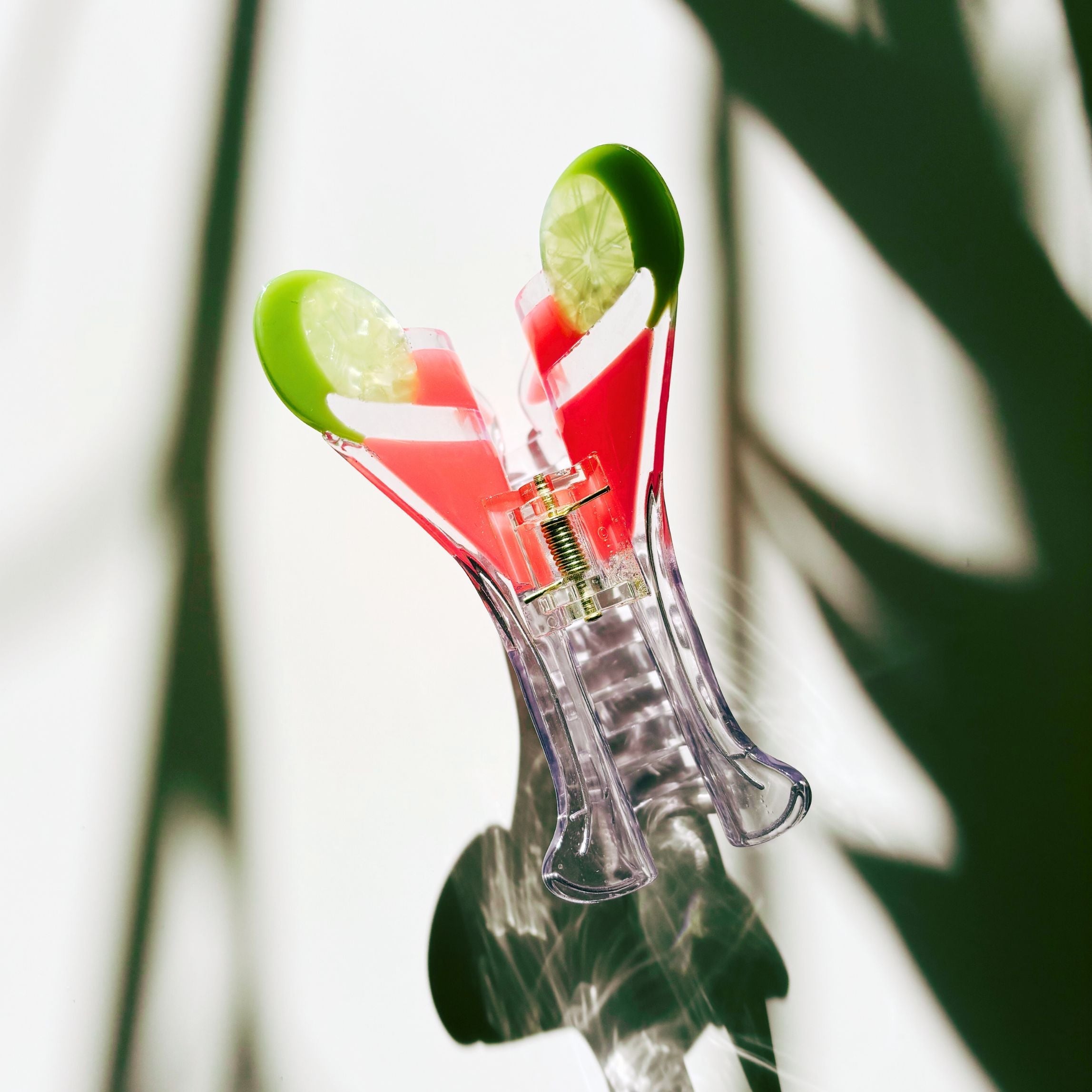 Velvet Claws Cosmo Pink Cocktail Hair Claw | Stemmed Glass Shaped Claw Clip