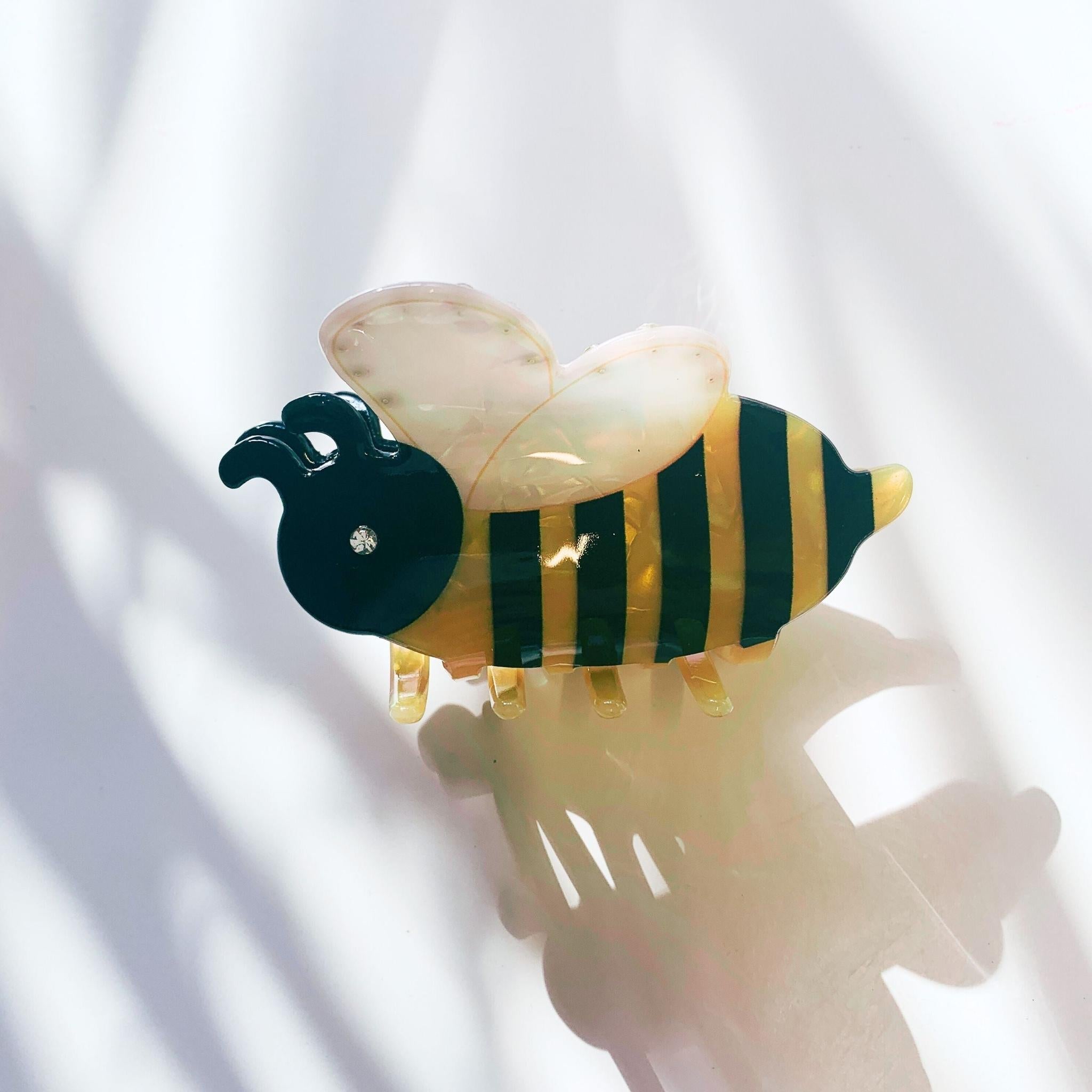 Velvet Claws Cute Bee Hair Clip