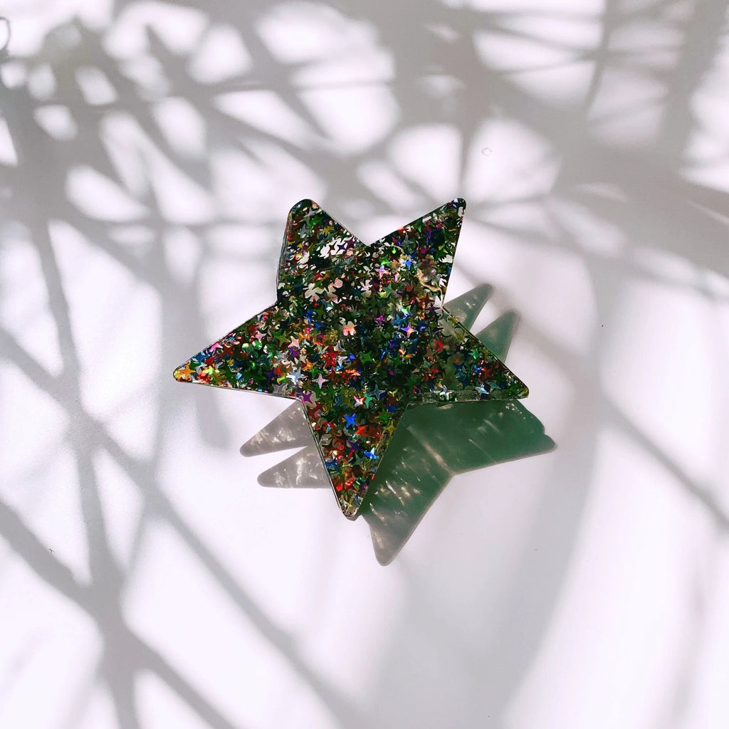 Velvet Claws Glitter Star Hair Claw by The Bullish Store