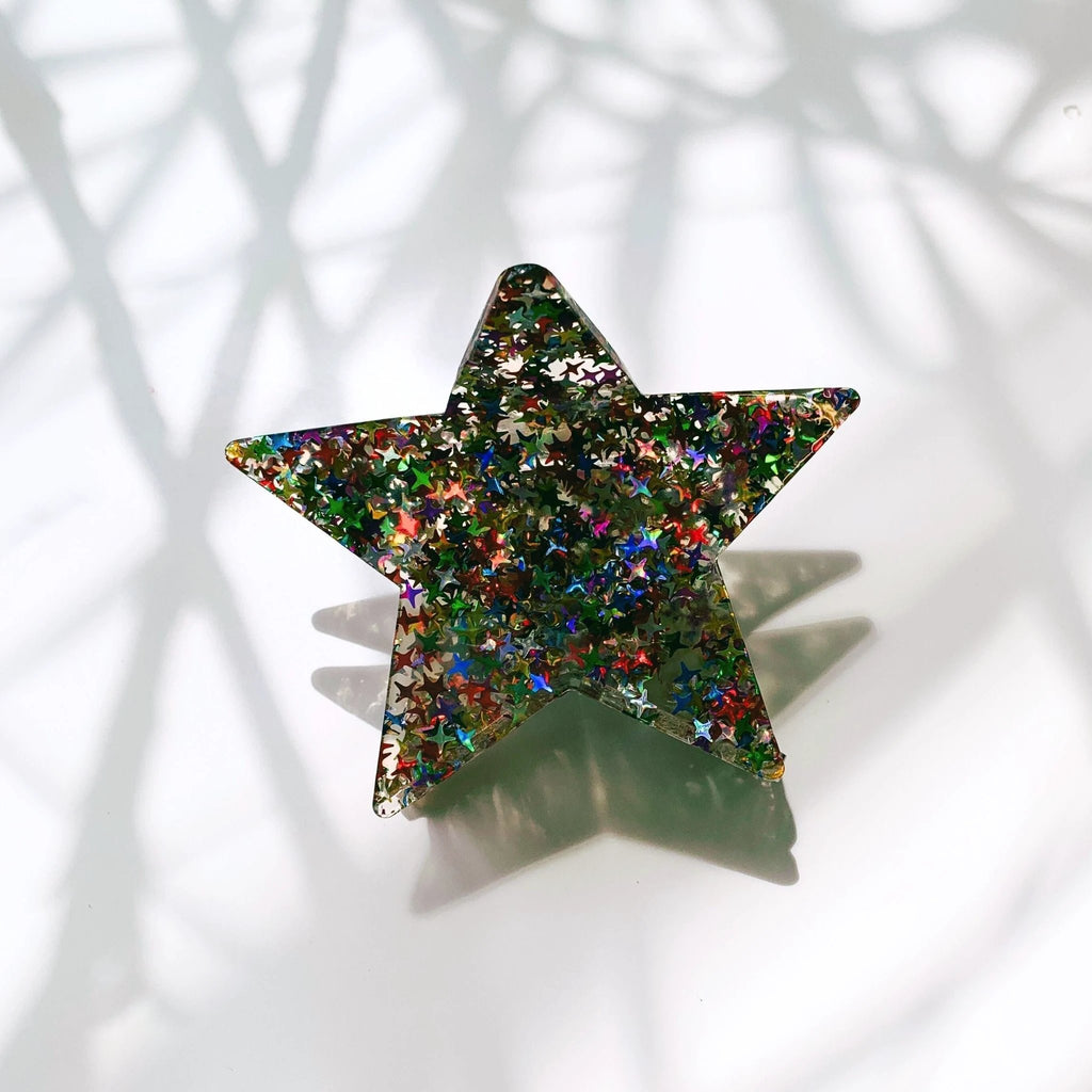 Velvet Claws Glitter Star Hair Claw by The Bullish Store